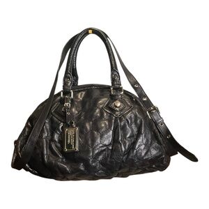 Marc Jacobs Black Quilted Leather Dome Satchel